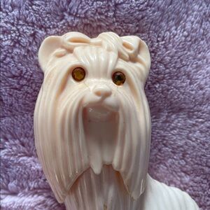 Avon Princess parfume Decorative Figurine Yorkie dog